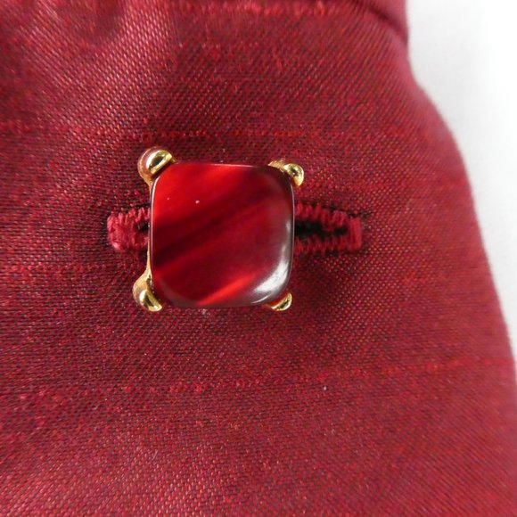 Vintage 90s Y2K Red Blazer Red Rhinestone Jewel Stone Buttons Lined Princess 6 - Picture 3 of 14